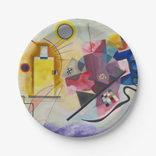 WASSILY KANDINSKY - Jaune Rouge Bleu Paper Plate