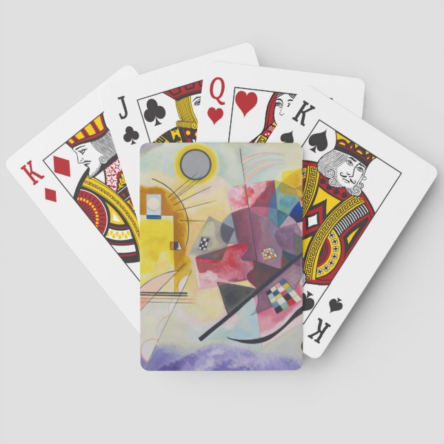 WASSILY KANDINSKY - Jaune Rouge Bleu Playing Cards (Back)