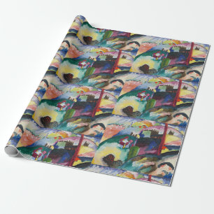 Wassily Kandinsky Landscape with Factory Chimney Wrapping Paper