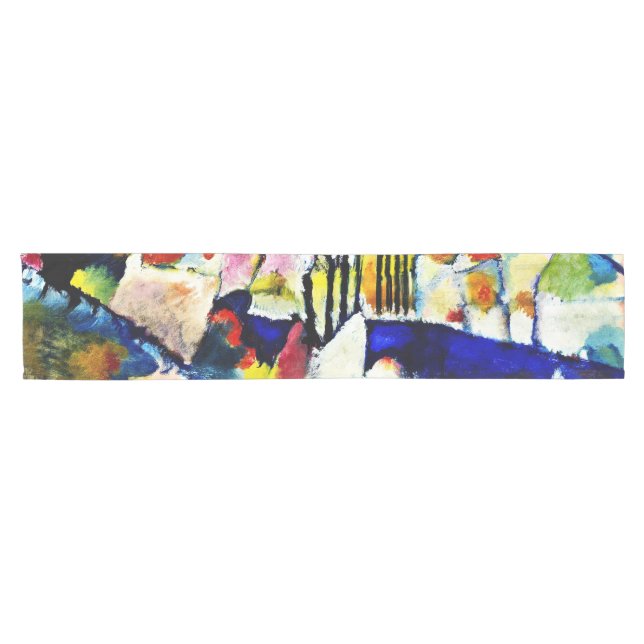 Wassily Kandinsky - Landscape With Rain Short Table Runner (Horizontal)