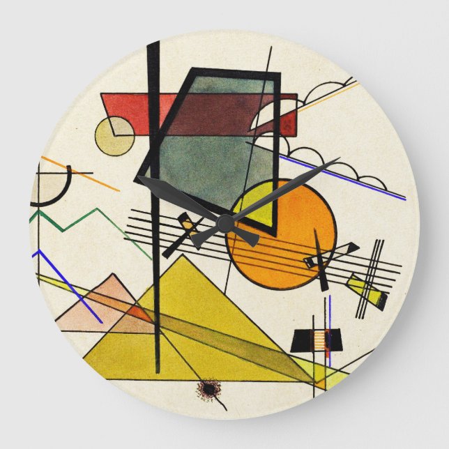 Wassily Kandinsky - Melodisch Large Clock (Front)