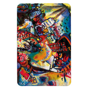 Wassily Kandinsky - Moscow Cityscape Abstract Art Magnet