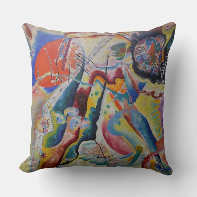 Wassily Kandinsky, Painting with a Red Stain Cushion (Front)