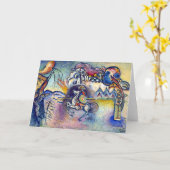 Wassily Kandinsky - Saint George & The Horsemen Card (Yellow Flower)
