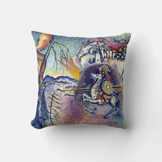 Wassily Kandinsky - Saint George & The Horsemen Cushion (Front)