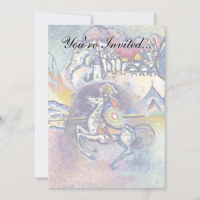 Wassily Kandinsky - Saint George & The Horsemen Invitation (Front)