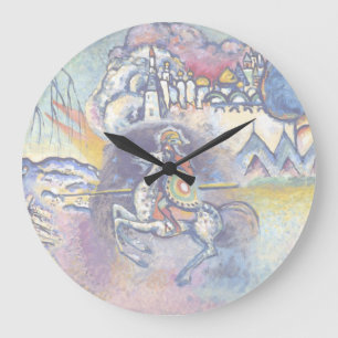 Wassily Kandinsky - Saint George & The Horsemen Large Clock
