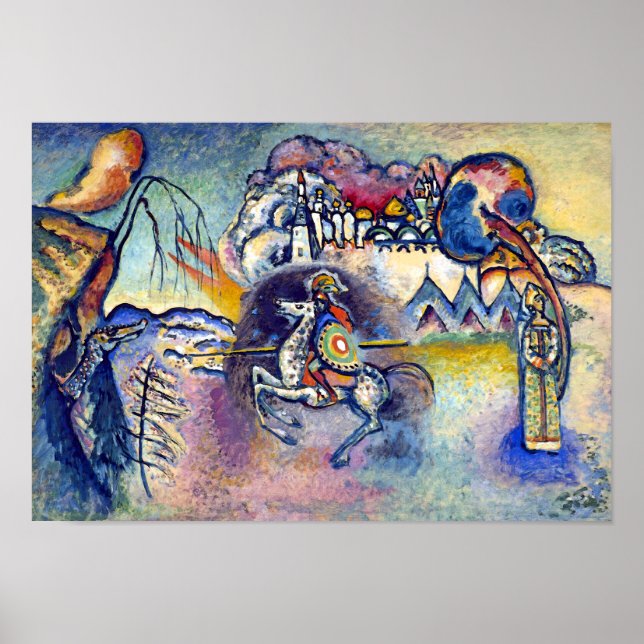 Wassily Kandinsky - Saint George & The Horsemen Poster (Front)
