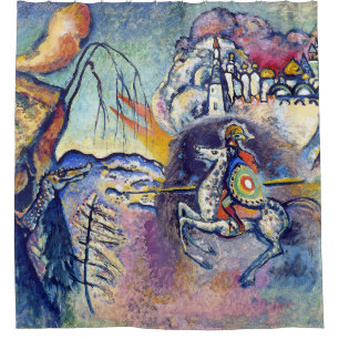 Wassily Kandinsky - Saint George & The Horsemen Shower Curtain