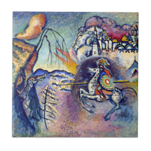 Wassily Kandinsky - Saint George & The Horsemen Tile