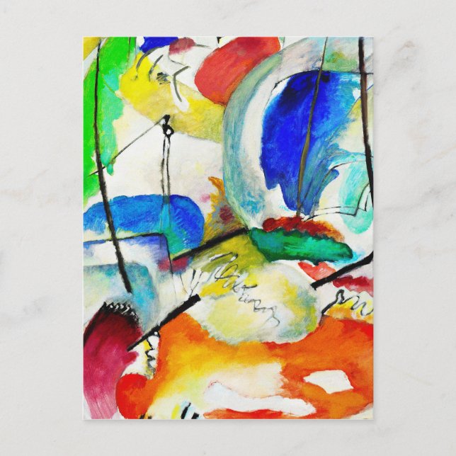 Wassily Kandinsky - Sea Battle Postcard (Front)