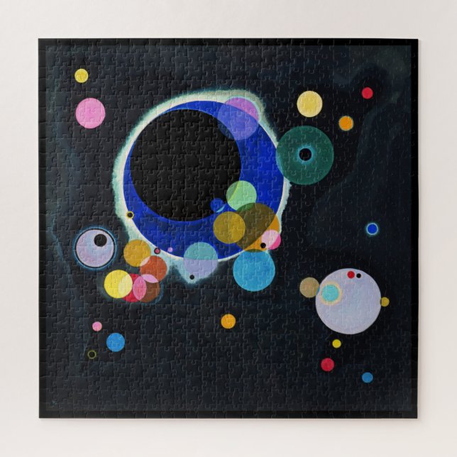 Wassily Kandinsky, Several Circles Jigsaw Puzzle (Vertical)