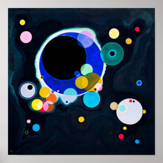 Wassily Kandinsky: Several Circles Poster