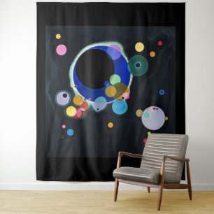 Wassily Kandinsky, Several Circles Tapestry