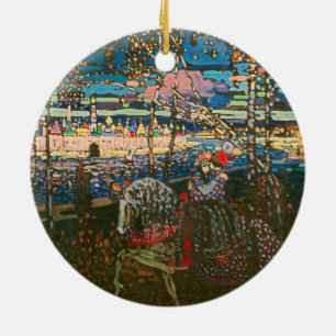 Wassily Kandinsky The Riding Couple Russian Art Ceramic Ornament