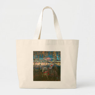 Wassily Kandinsky The Riding Couple Russian Art Large Tote Bag