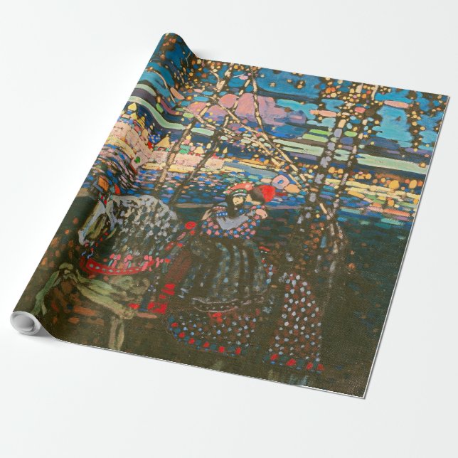 Wassily Kandinsky The Riding Couple Russian Art Wrapping Paper (Unrolled)