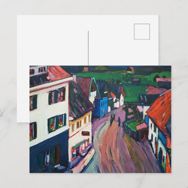 Wassily Kandinsky The Vibrant Cityscape Classic Postcard (Front/Back)
