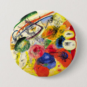 Wassily Kandinsky's artwork, Black Strokes 1, 7.5 Cm Round Badge