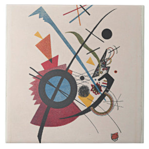 Wassily Kandinsky's painting, Violett. Ceramic Tile