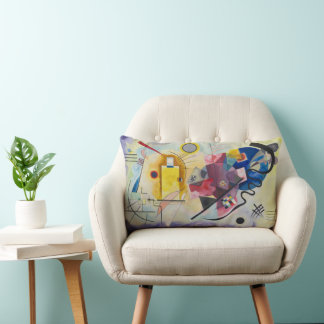 Wassily Kandinsky's 'Yellow-Red-Blue' Throw Pillow