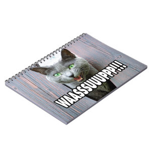 WASSUP - Cat Meme Notebook