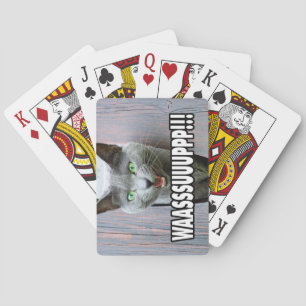 WASSUP - Cat Meme Playing Cards