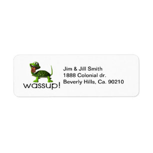 Wassup Turtle Return Address Label
