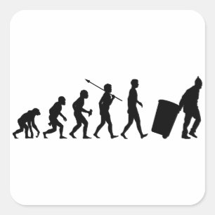 Waste Collector Square Sticker