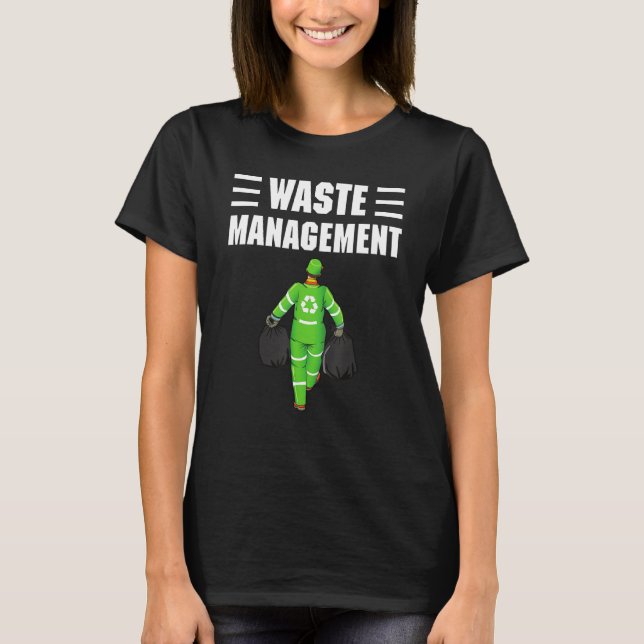 Waste Management Collector Boy Recycling Gifts Fun T-Shirt (Front)
