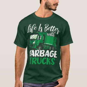 Waste Management Trash Collecting Dump Garbage Tru T-Shirt