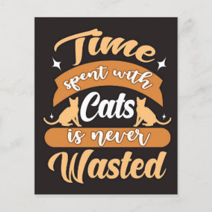 Wasted Cat Adorable Cat Flyer