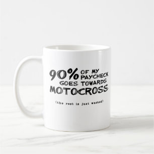 Wasted Money Dirt Bike Motocross Mug