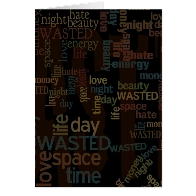 Wasted Words Collage (Front)