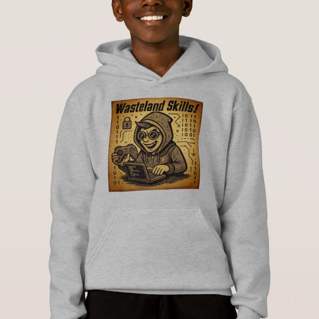 Wasteland skills and perks terminal hacking hoodie (Front)