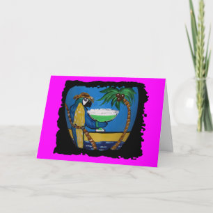 Wastin Away Parrots Card