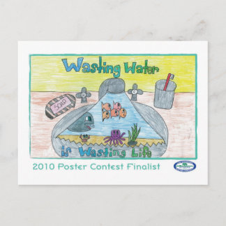 Wasting Water Postcard