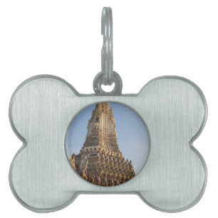 Wat Arun temple in Bangkok Thailand Pet Name Tag