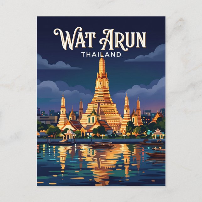 Wat Arun Thailand Postcard (Front)