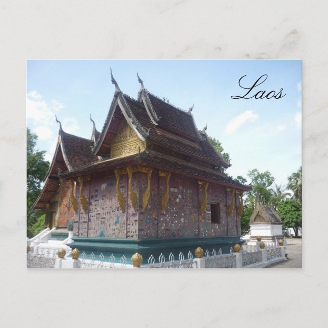 wat laos postcard (Front)