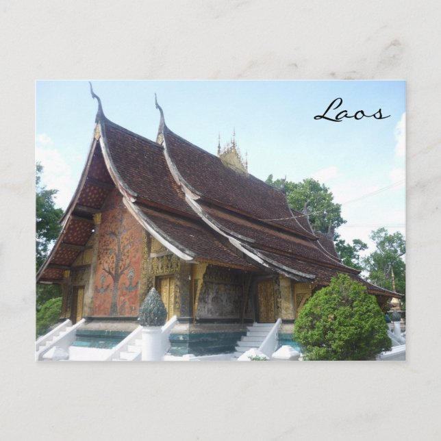 wat luang laos postcard (Front)