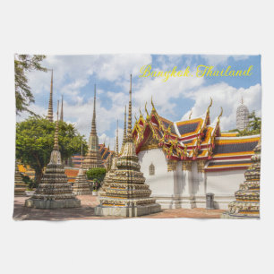 Wat Pho, Bangkok, Thailand Tea Towel