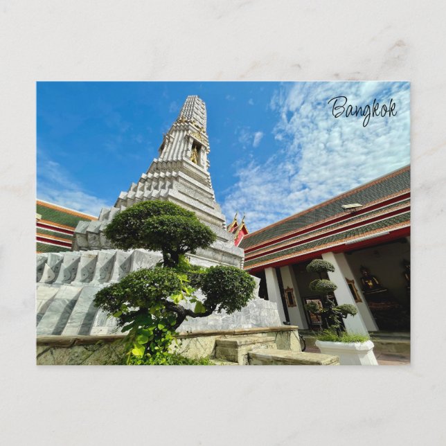 wat pho stupa bangkok postcard (Front)