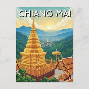 Wat Phrathat Doi Suthep Chiang Mai Thailand Postcard