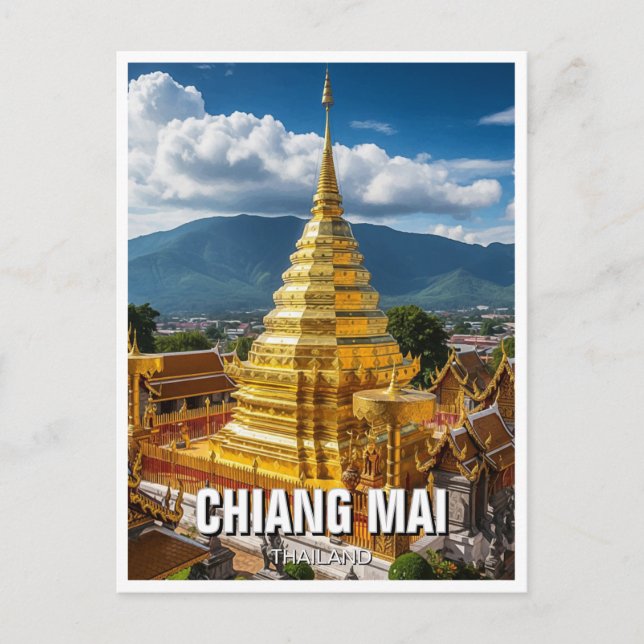  Wat Phrathat Doi Suthep Chiang Mai Thailand Postcard (Front)