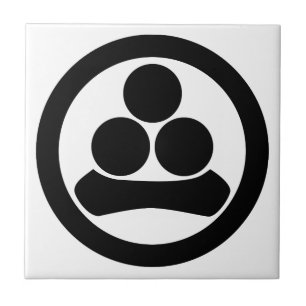 Watanabe star in circle ceramic tile