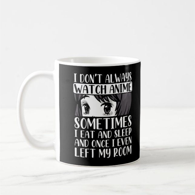 Watch Anime Otaku Girl Japanese Comic Manga Fan Coffee Mug (Left)