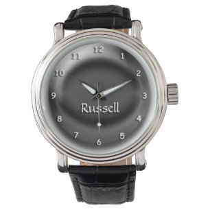 Watch - Black 3D orb with Name