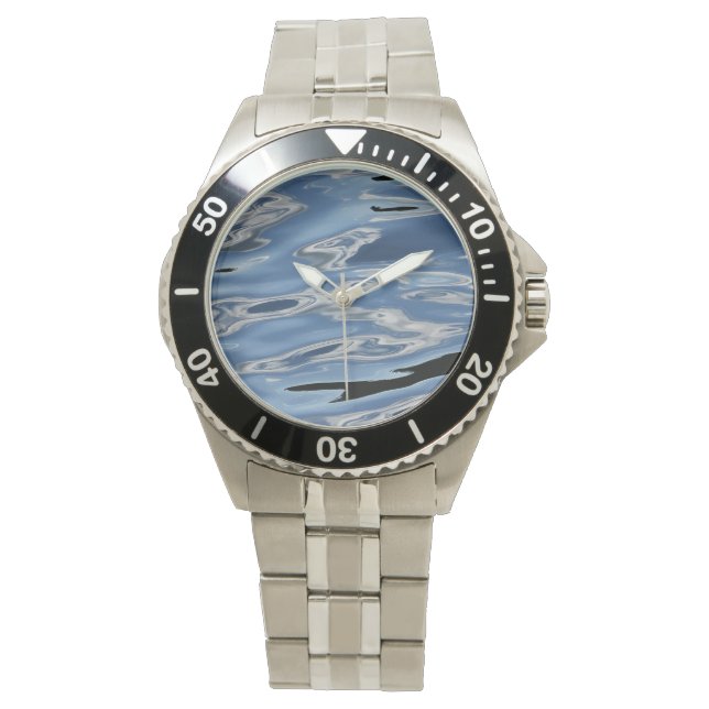 Watch blue and black water pattern (Front)
