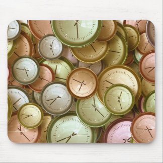 Watch Clock Office Work School Club Shop Crystal Mouse Pad